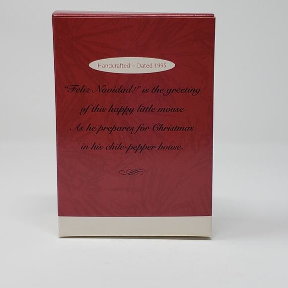 1995 Hallmark Feliz Navidad Handcrafted Keepsake Holiday Christmas Ornament. - Picture 2 of 6